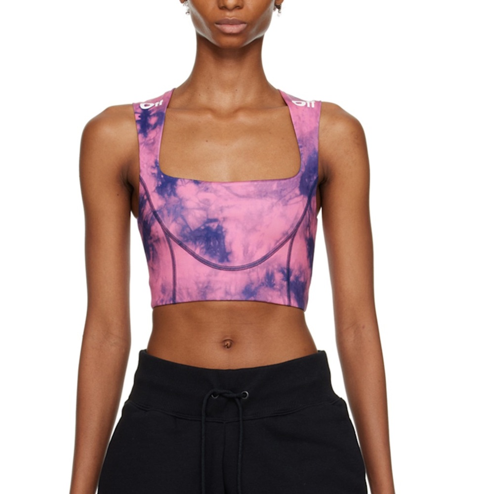 NWT Off-White Tie-Dye Sports Bra